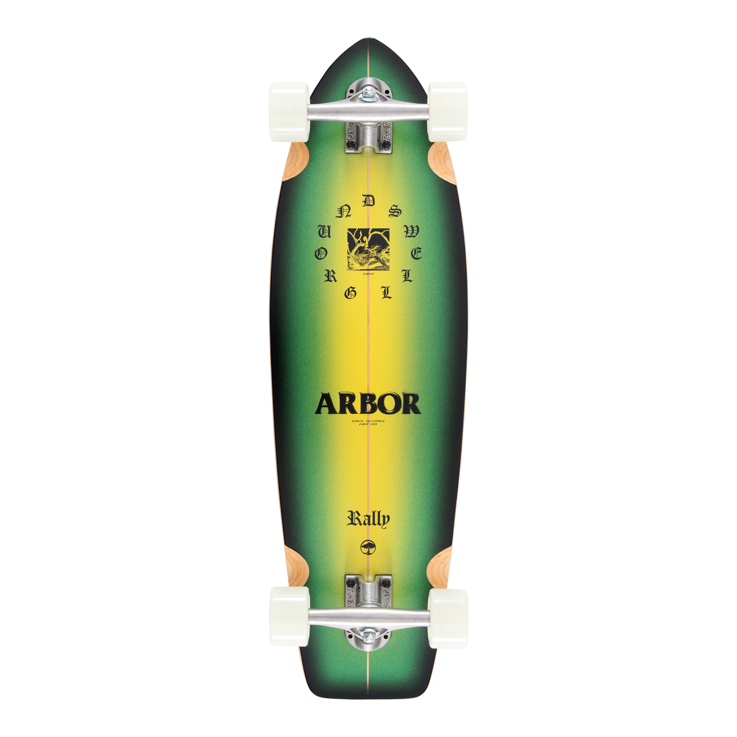 Arbor Cruiser Complete - Groundswell Drifter Rally skateboard - bottom