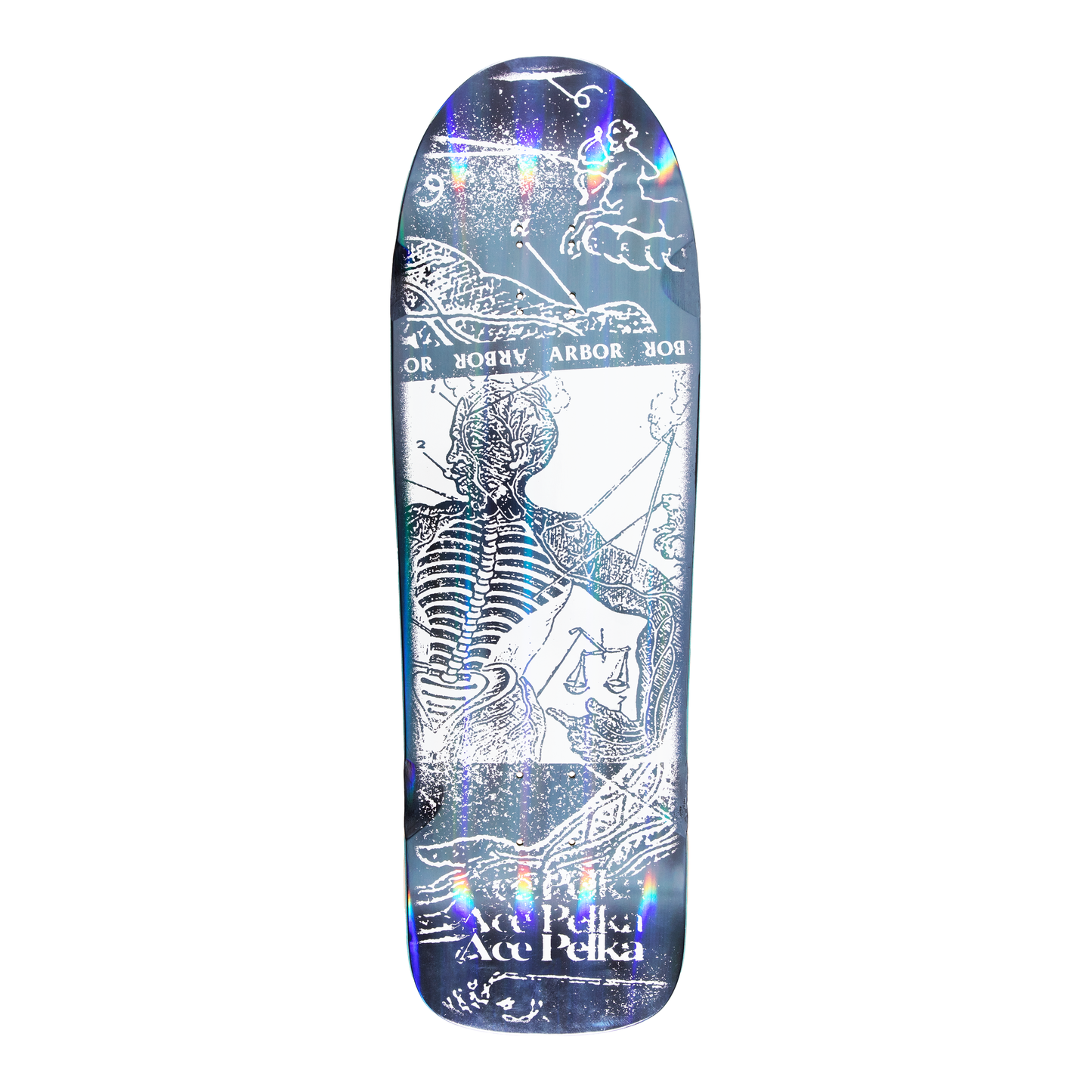 Arbor Ace Pelka Pro Skateboard Deck - Anatomy 9.75 - graphic