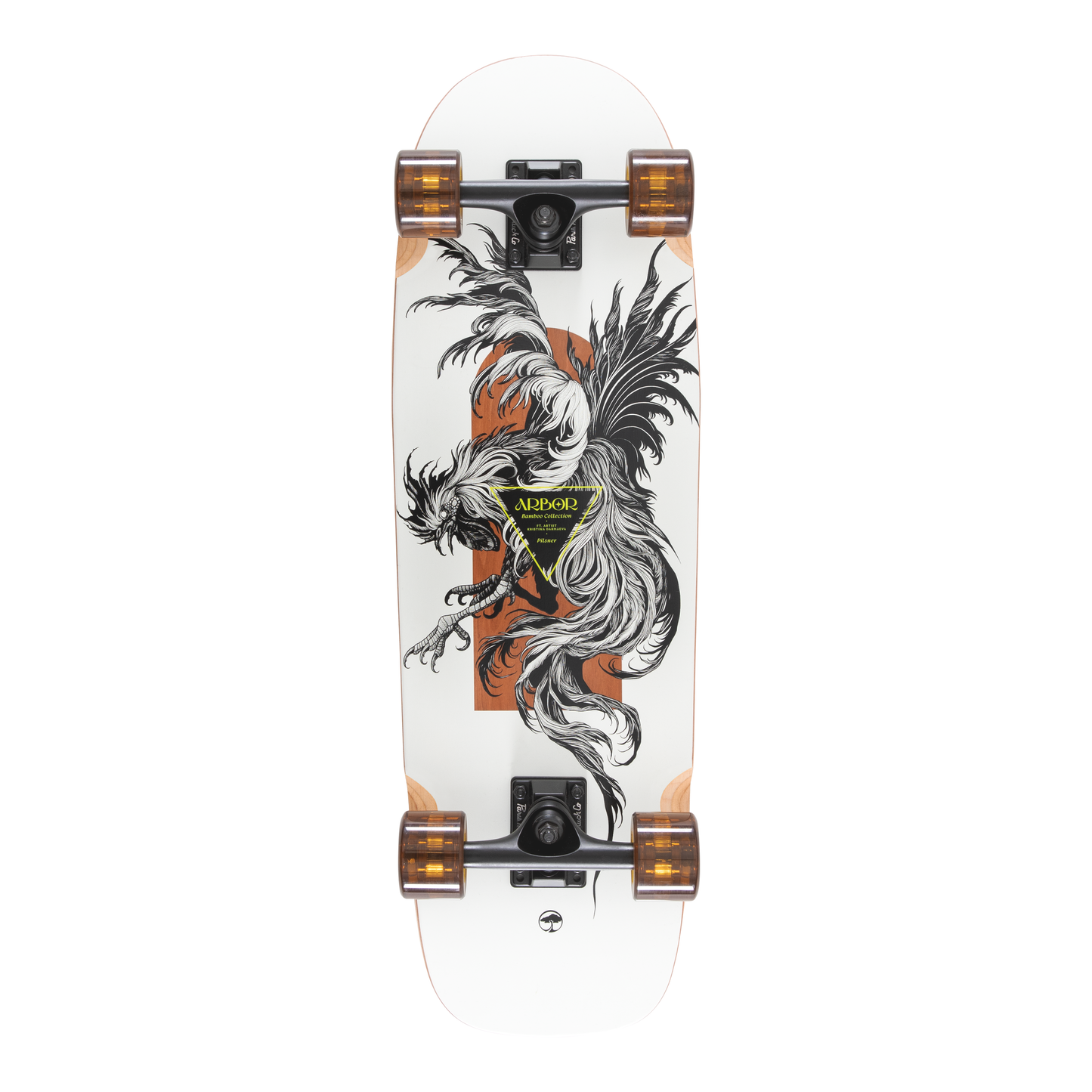Arbor Skateboards - Bamboo Pilsner XL K Darmaeva Cruiser - bottom graphic