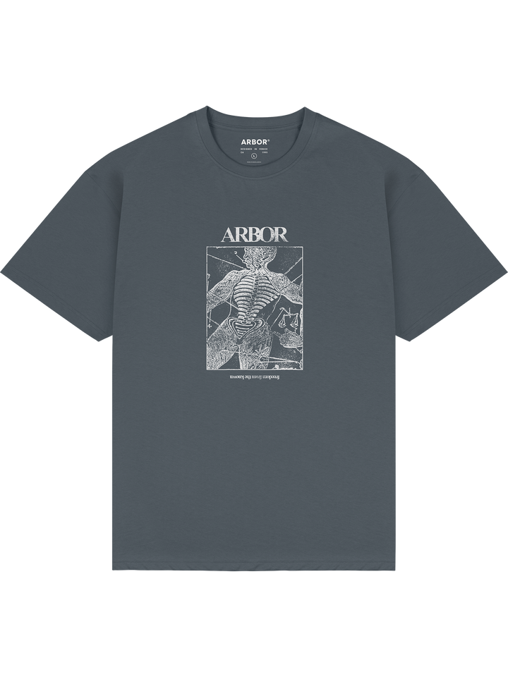 Anatomy T-Shirt - Charcoal / Glow