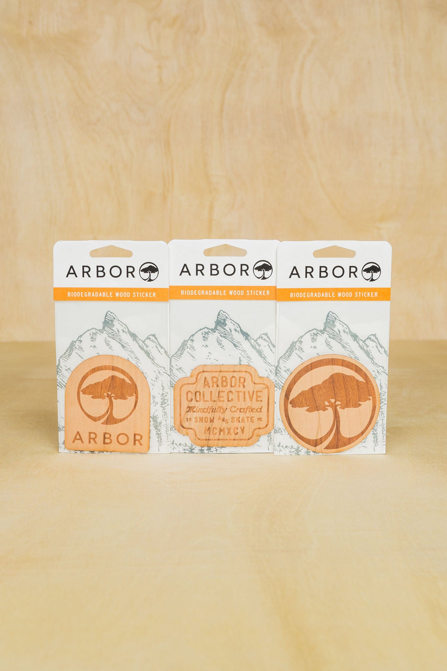 Arbor Wood Sticker - 3 Pack